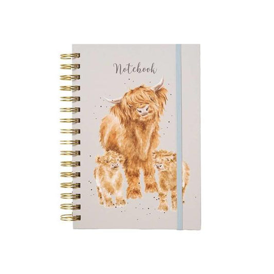 Wrendale Spiral Notebook A5 Highland Cow
