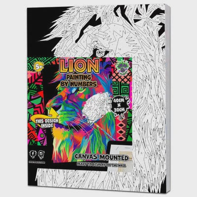 Paint by Numbers: Lion