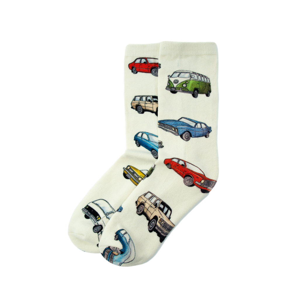 Vintage Car Club Socks Size 7-11 -  Moana Rd