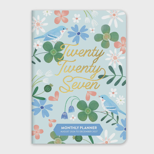2027 Monthly Pocket Planner: Birds & Blooms