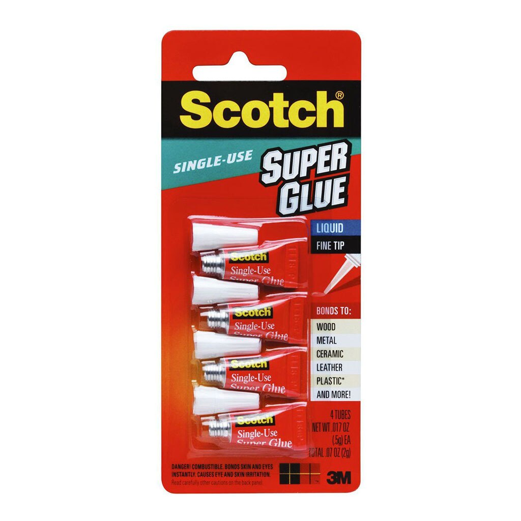 Scotch Super Glue 4 Pack