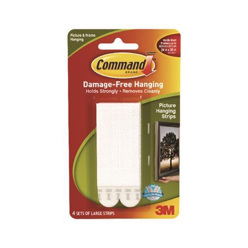 3M Large Picture Hanging Strips Pk4