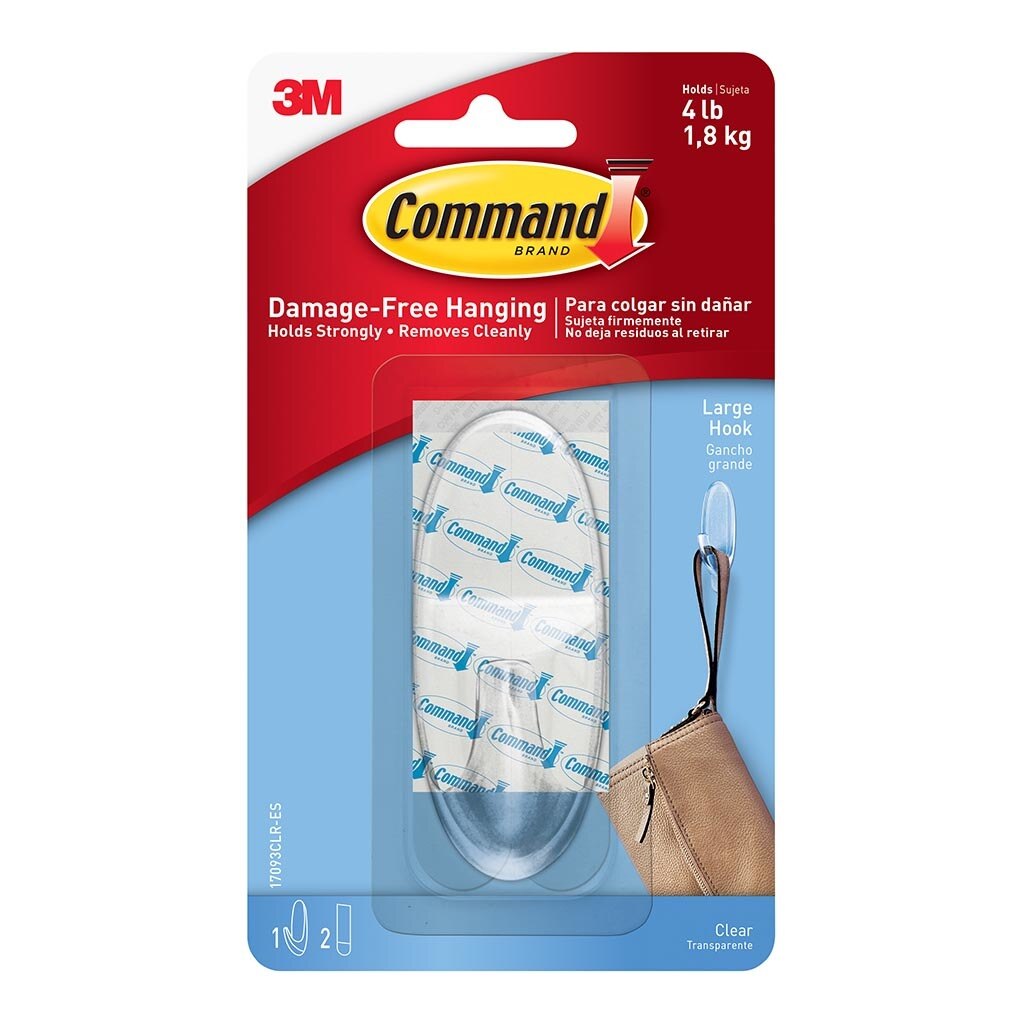 Command Hook Large Clear 18Kg