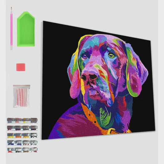 Splat Planet Diamond Painting Kit - Dog 40x30cm
