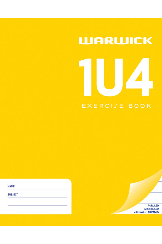 Exercise Book Warw 1U4 12Mm 24Lf