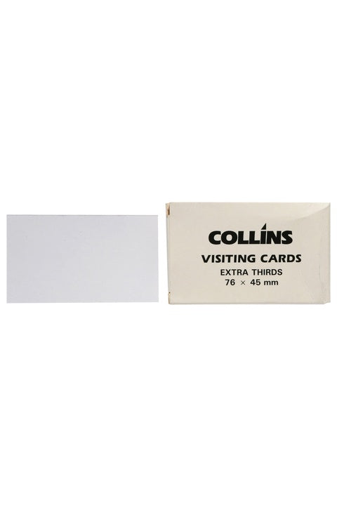 Colins Visiting Cards Extra Third 76x45mm