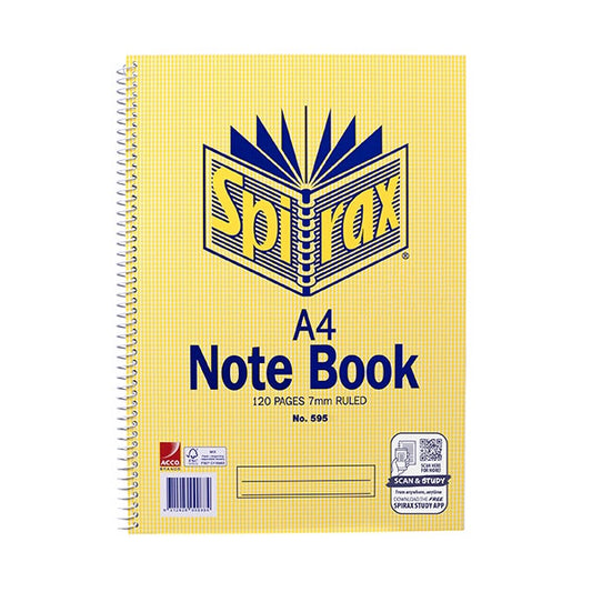 Spirax A4 Note Book 120 Pages