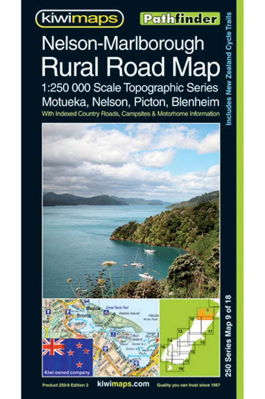 Nelson-Marlborough Rural Roads Topographic Map