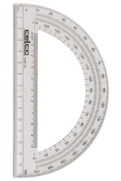 Celco Protractor 15Cm 180 Degree