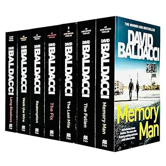 An Amos Decker Thriller Series 7 Books Collection Set By David Baldacci(Long Shadows, Walk the Wire, Redemption, The Fix, The Last Mile, The Fallen & Memory Man) by David Baldacci