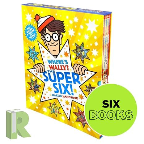 Where's Wally? The Super Six! By Box Set Containing Six Books, A Poster and a Puzzle