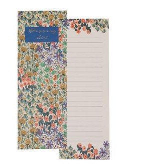 DESIGN BY VIOLET 74 PAGE SHOPPING LIST WITH DOUBLE MAGNET - LIBERTY GARDEN