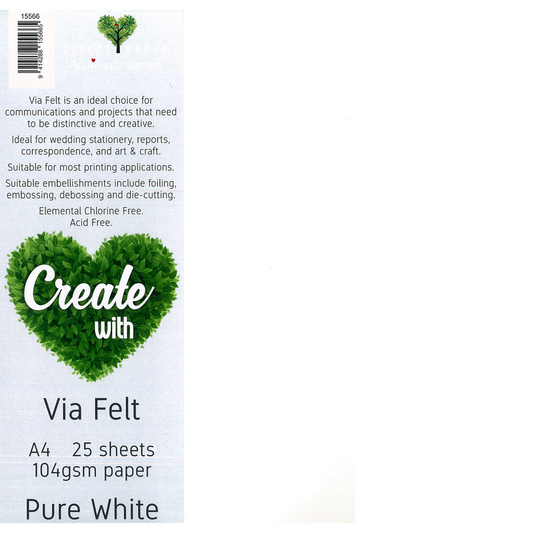 Whitefelt/white 1400UMx600mm Card