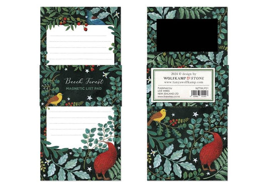 Wolfkamp & Stone - Birds Beech Forest - Magnetic List Pad