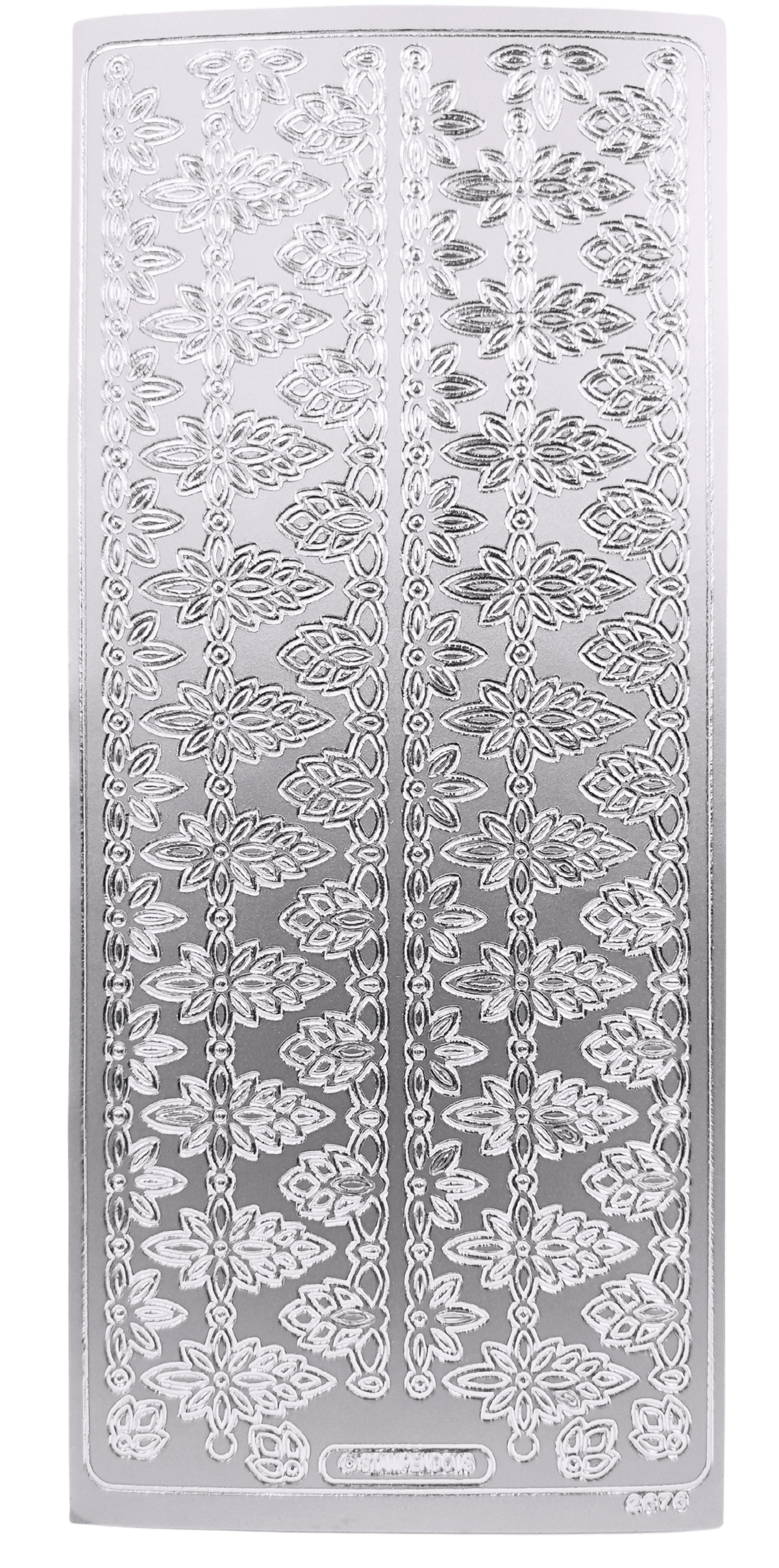 #PC2676S Flower Border -Silver