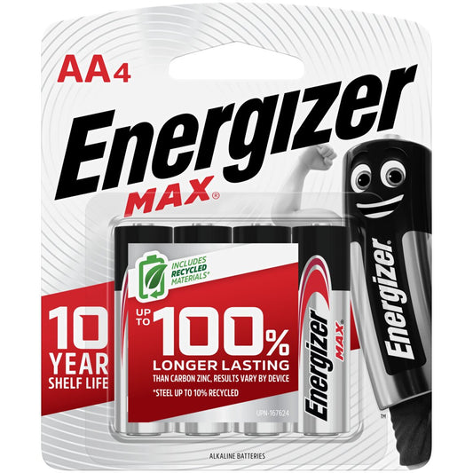 Energizer Max AA Batteries 4pk