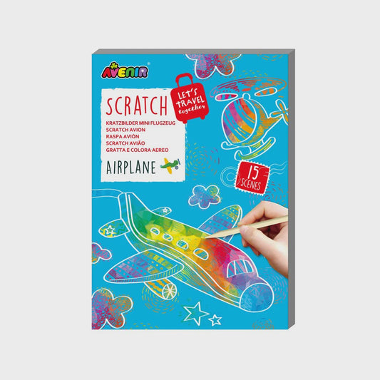 Avenir Mini Scratch Book - Airplane
