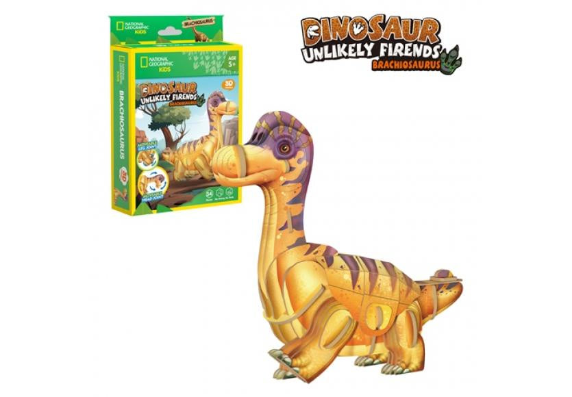 Cubic Fun 3D Puzzle Dinosaur Unlikely Friends Brachiosaurus