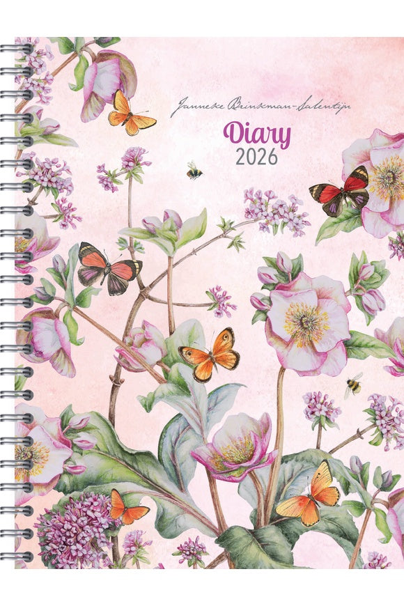 Collins J. Brinkman Diary 167x230mm Wiro Week to View 2026 Assorted