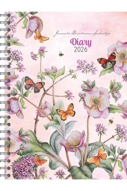 Collins J. Brinkman Diary 167x230mm Wiro Week to View 2026 Assorted