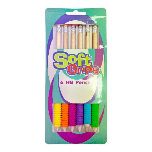 Groovy Grip Pencils HB Pack 6
