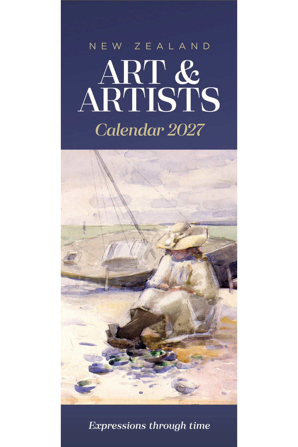 2027 New Zealand Art & Artists Slim Wall Calendar