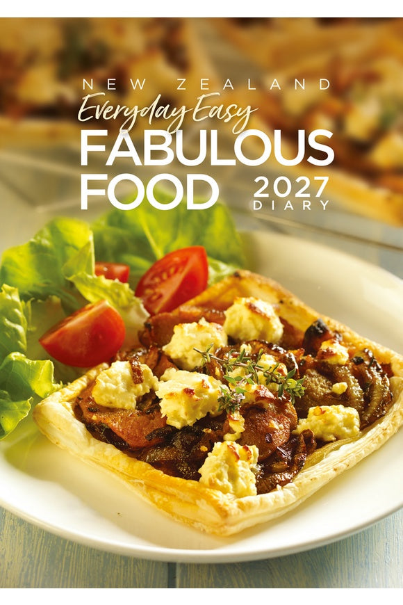 2027 A6 Week-to-View New Zealand Fabulous Food Diary