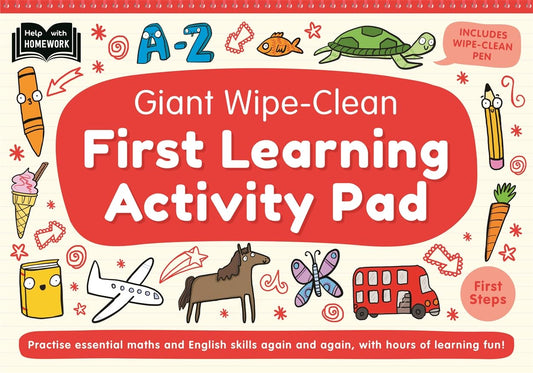 Giant Wipe-Clean First Learning Activity Pad: Practise maths and English skills