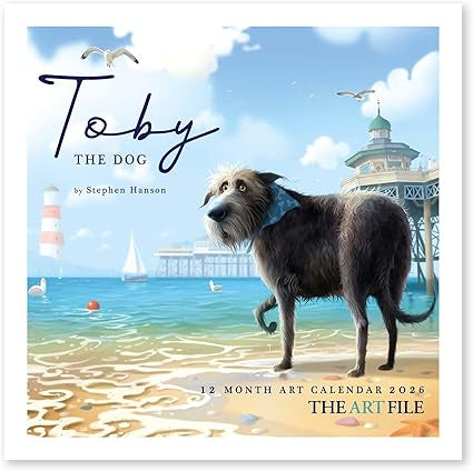 12 Month Calendar 2026 - Toby the Dog