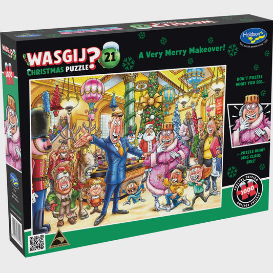 Wasgij Christmas #21: A Very Merry Makeover Puzzle 1000pc