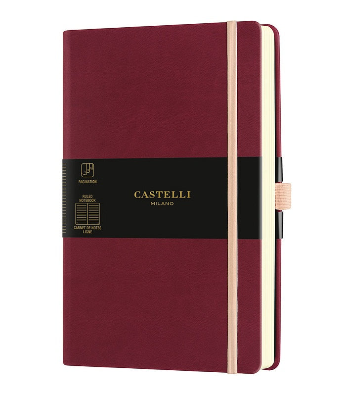 Castelli Milano Notebook Aquarella Black Cherry A5