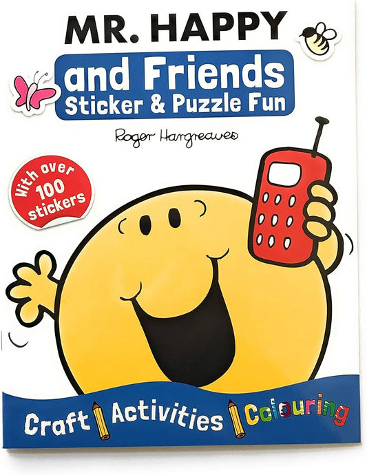 Mr Happy And Friends Sticker & Puzzle F