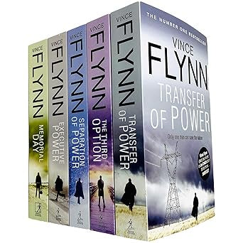 Mitch Rapp Novel Series Books 1 - 5 Collection Set by Vince Flynn (Transfer of Power, Third Option, Separation of Power, Executive Power & Memorial Day)
