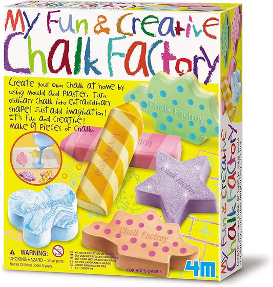 4M My Fun & Creative Chalk Factory DIY Arts & Crafts Mix & Make Draw for Kids Girls & Boys