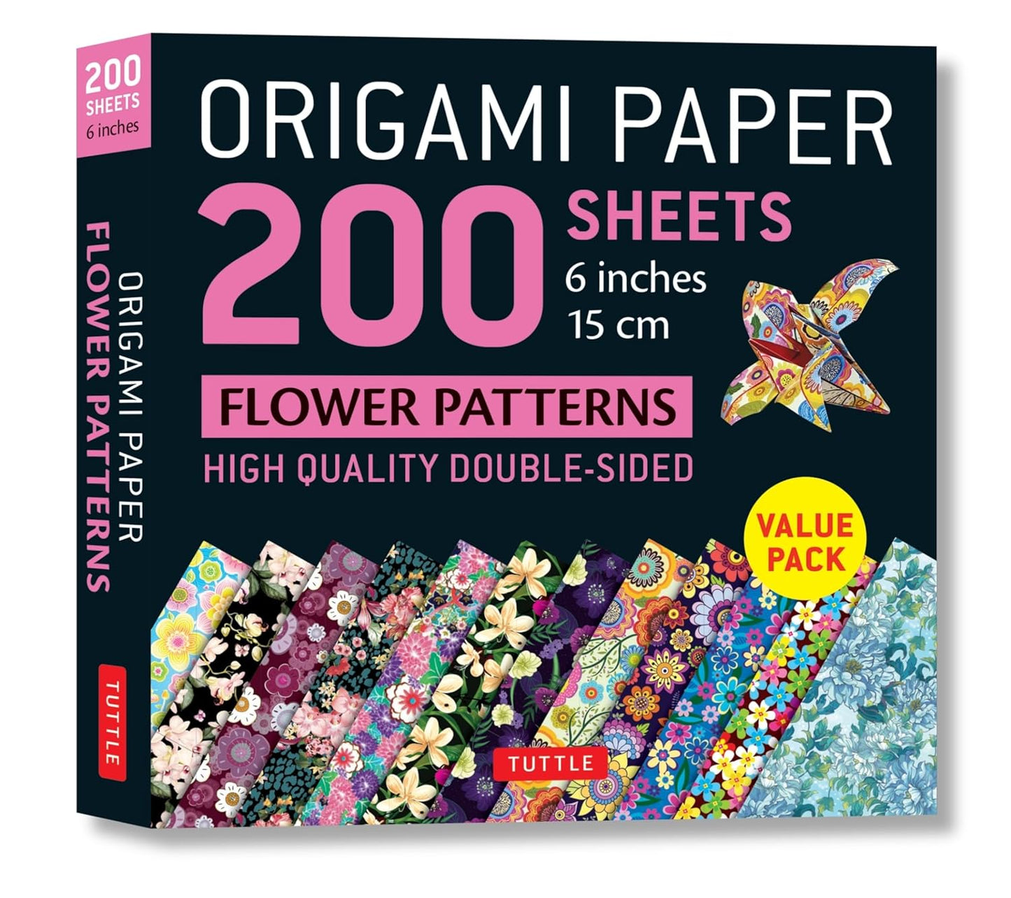 Origami paper flower patterns.