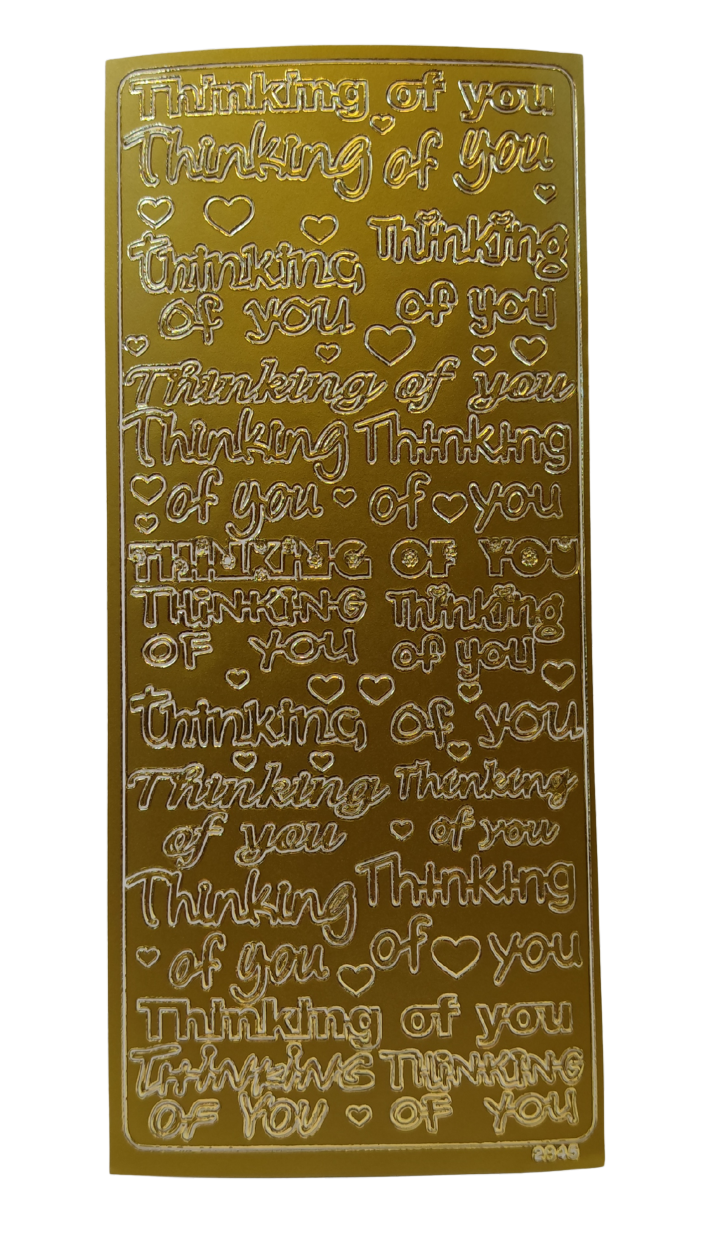 #PC2845G - Thinking Of You Asst -Gold