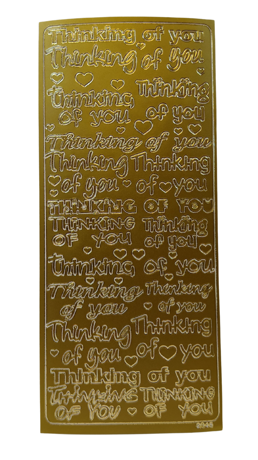 #PC2845G - Thinking Of You Asst -Gold