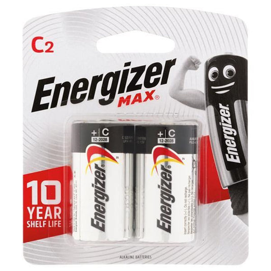 Energizer Max C Batteries 2pk