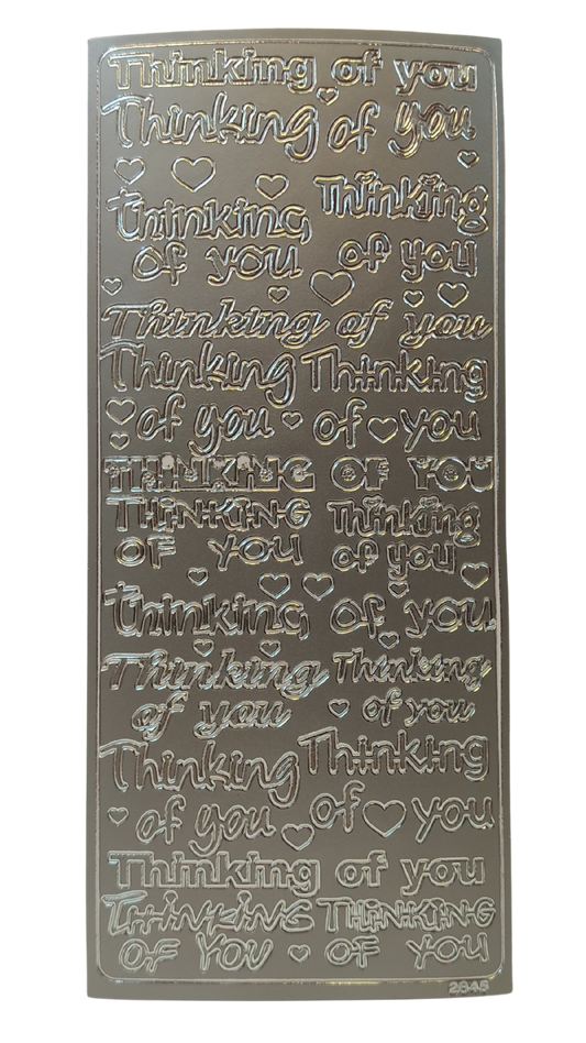 #PC2845S -Thinking Of You Asst -Silver