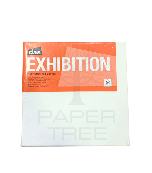 Das Exhibition 1.5" Stretched Canvas  8x8"