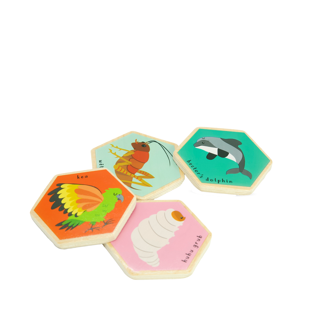 Wooden Tile Memory Game - Moana Rd