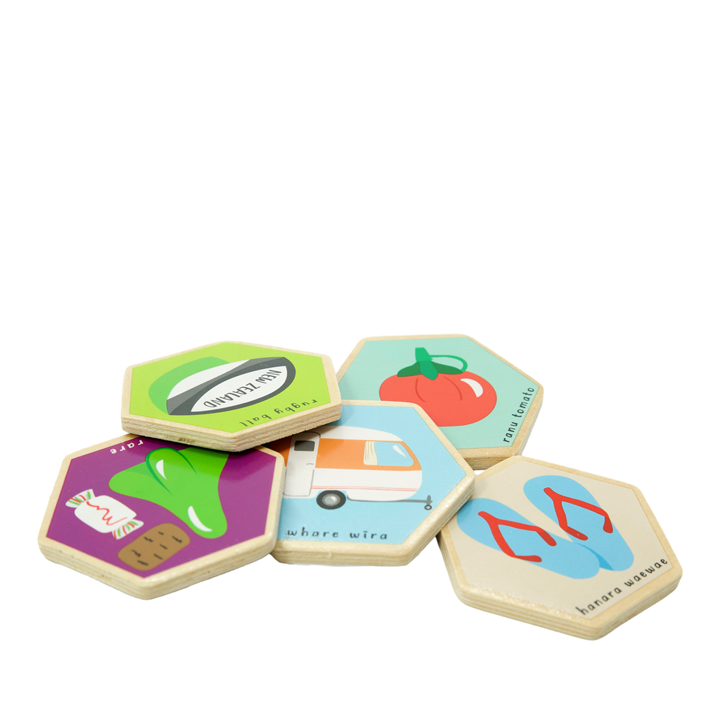 Wooden Tile Memory Game - Moana Rd