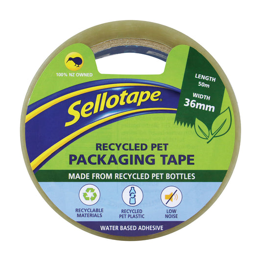 Sellotape Recycled Pakaging tape 36mmx50m