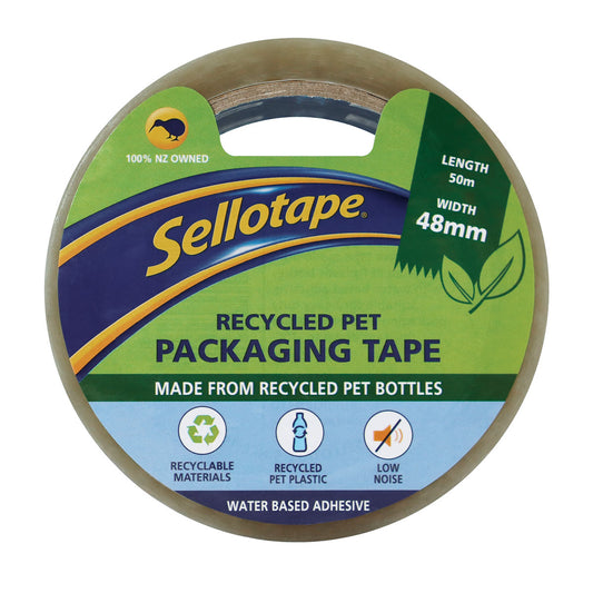 SELLOTAPE RECYCLED TAPE LOW NOISE 48MM X 50M