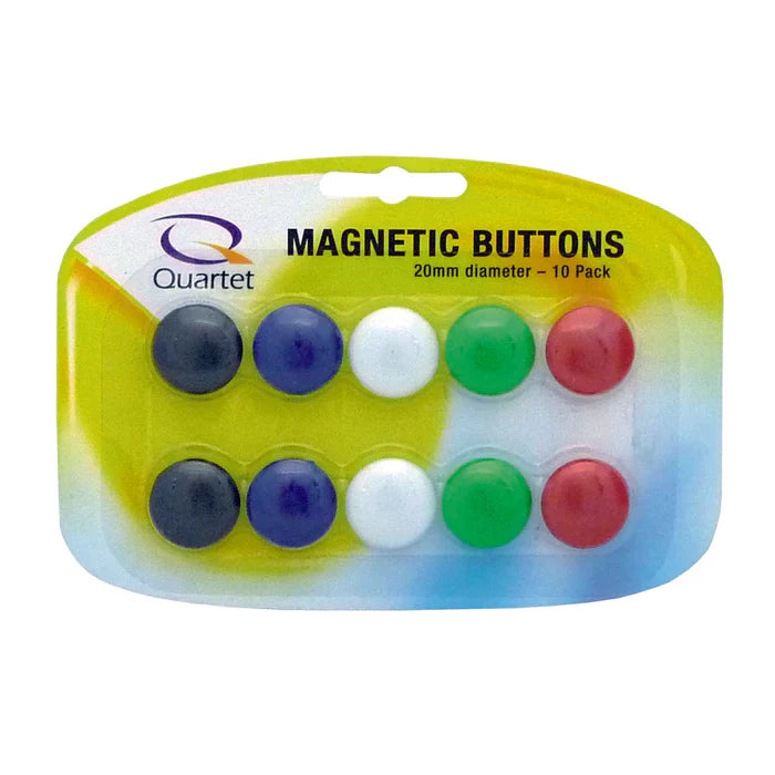 Quartet Magnetic Buttons 20Mm 10Pk