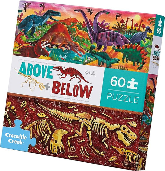 Above + Below 60pc Puzzle: Dinosuars