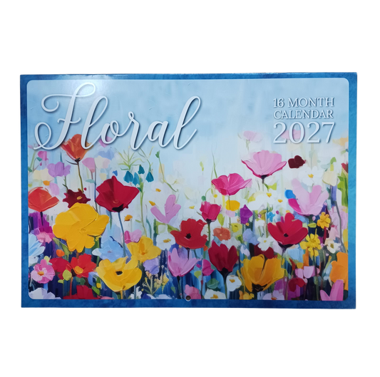 Calendar Rectangle Elegance Floral 2027