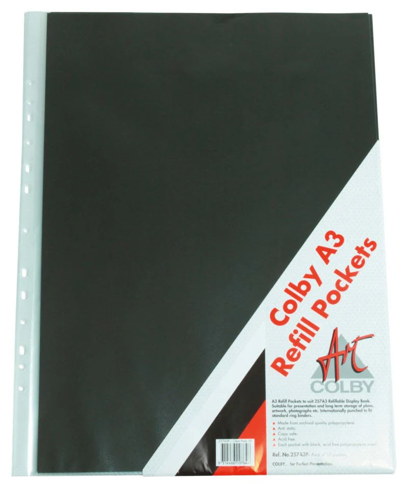 Display Book Refill Pages A3 10 Pack