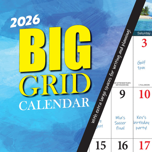 Calendar 2026 300x300mm Big Grid