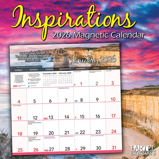 Calendar 2026 Magnetic 300x300mm Inspirations